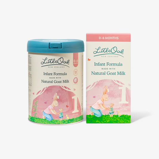 紐西蘭LittleOak 天然羊奶嬰兒配方奶粉 第一階段 800g*6瓶