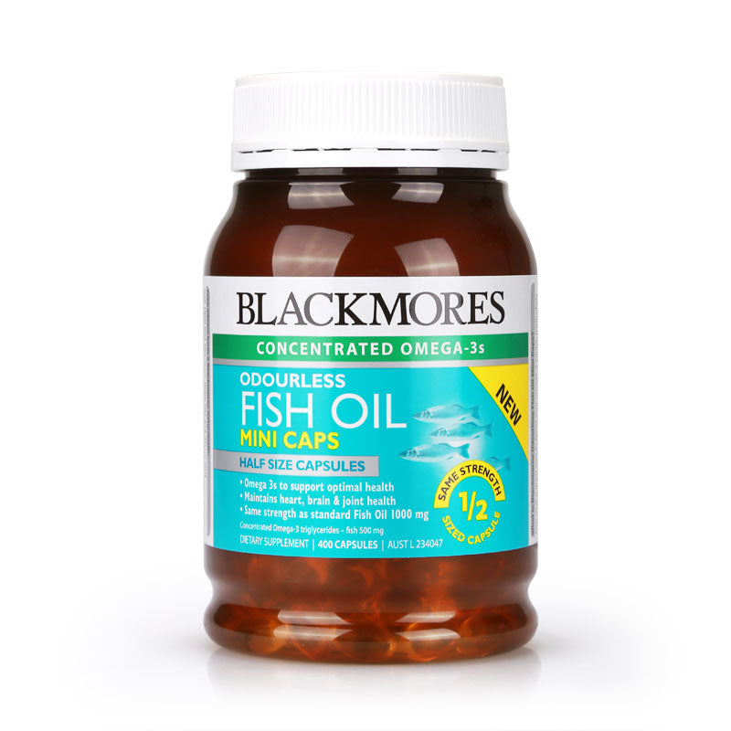(品牌不定时调涨)澳洲Blackmores迷你Mini鱼油胶囊 400粒