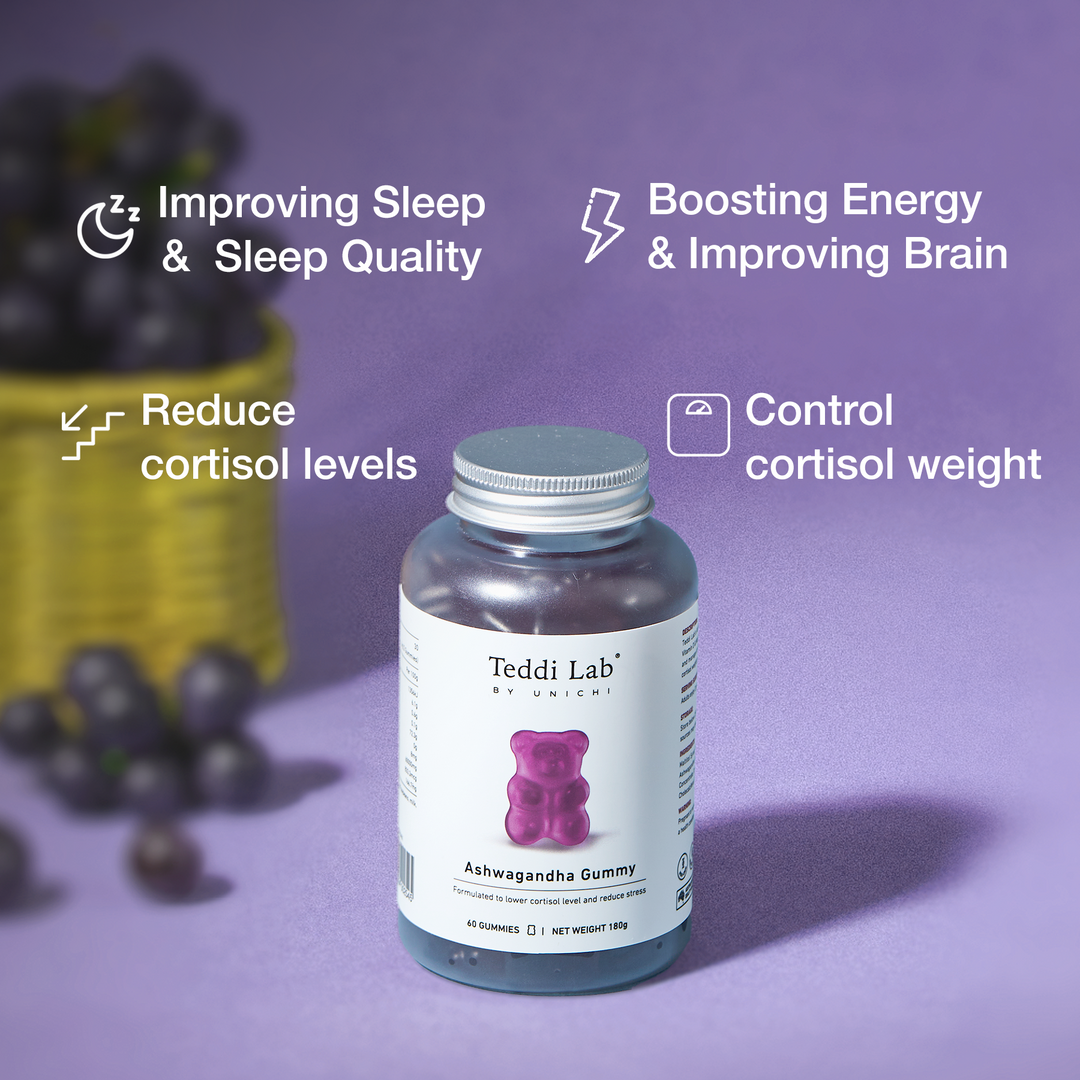 澳洲Unichi 南非醉茄小熊软糖 60粒 改善睡眠