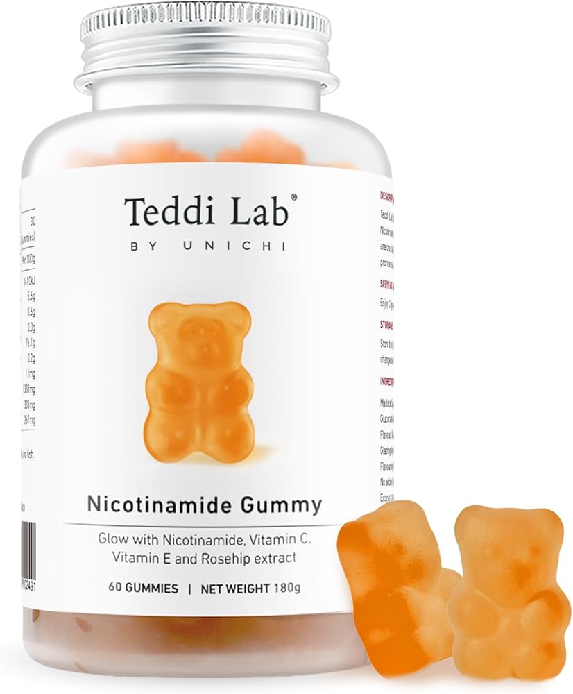 澳洲Unichi Rosa Prima烟酰胺美白小熊软糖 60粒